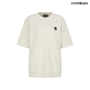 [하이드로겐] 유니 베이직 스컬로고 반팔맨투맨 H31D2FM004_IV