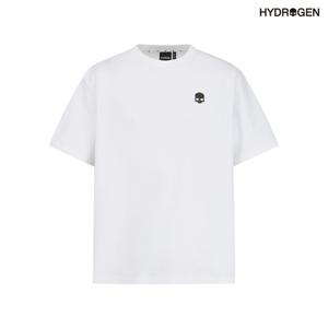 [하이드로겐] 유니 등판 빅스컬 반팔라운드 H31D2TR701_WH