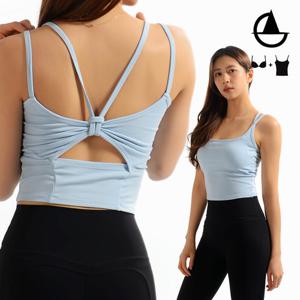 [그리니치]Y매듭 크롭탑 브라탑 캡나시 요가복 hd5405