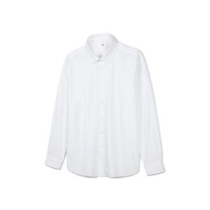 [노티그]뱀부폴리혼방 솔리드 셔츠 컴포트슬림핏 화이트