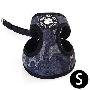 지엠펫 또사구 밀리터리 하네스 블랙 (S) (강아지 하네스)