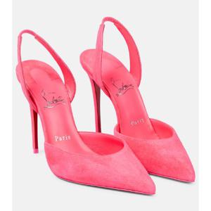 크리스찬루부탱 O Kate 100 슬링백 스웨이드 펌프스 P00728027