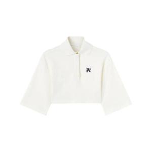 팜앤젤스 PA 모노그램 크롭 폴로 탑 PWGB012S24FAB0010310