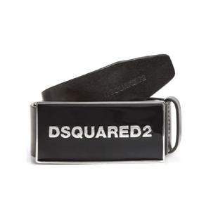 디스퀘어드2 로고 장식 가죽 벨트 BEM064612900001