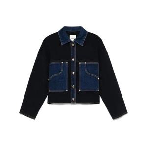 산드로 레이어드 데님 가디건 SFPCA01153