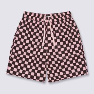 [반스]아티스트 컬렉션 Vans X Riroo 두들 체커 쇼츠 핑크 VN000QF7FB01