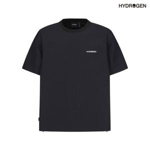 [하이드로겐] 유니 빅스컬 우븐 반팔라운드 H31D2TR711_BK