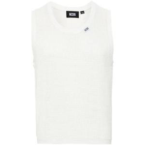 25 FW GCDS 와플 니트 민소매 스웨터 A1CM2802KA7 TP432342433