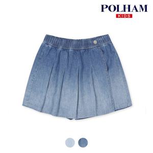 [폴햄키즈][폴햄키즈] 시그니처 여아 데님 스커트 팬츠_PKD2DH20