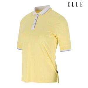 엘르골프 세이브존01 여성 에리배색 5부기장 폴로 티셔츠 6J45202 120