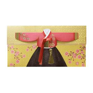 아트박스/프롬앤투 복숭아 한복 용돈봉투 FB209-6