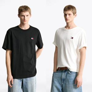 [타미진] 2종 택1 공용 레귤러 핏 T32F6TTO01TML1 크루넥 반팔 티셔츠 남자여자 기본 로고 라운드티셔츠 SC