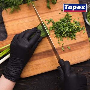 테이팩스 블랙 니트릴장갑 100매