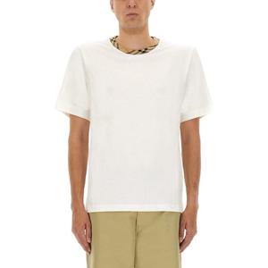 버버리 릴렉스 핏 크루넥 코튼 티셔츠 8110100 B7078