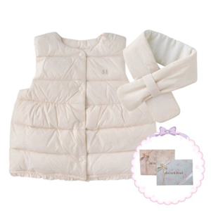 선물추천 [밍크뮤HP]25년F W (IV)뮤뮤여아라이트다운베스트 (35A14-130-03)