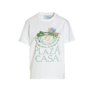 카사블랑카 플라자카사 반팔티셔츠 화이트 여성 WF22JTS002 18