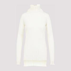 까르뱅 터틀넥 리브 풀오버 스웨터 6252K21070 ECRU