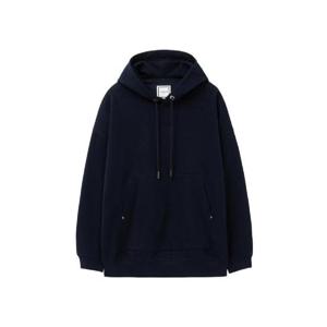 우영미 슬리브 스트링 디테일 후드 티셔츠 네이비   24SS W241TS31744N