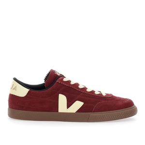 베자 버건디 스웨이드 크림 악센트 로우탑 스니커즈 FU0320897