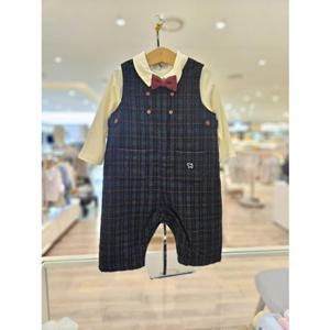 [블루독베이비] 25FW가을신상(NY) 멀티체크 세트형 우주복 (45A1360104)