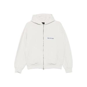 발렌시아가 로고 자수 후드 집업 803264TSVP1