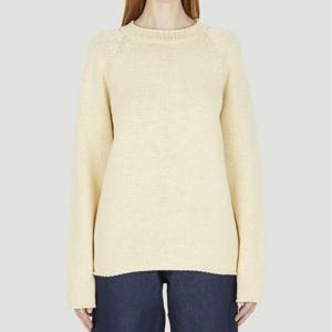 26 SS 스카이하이팜 그래픽 리프 엠브로이드 스웨터 크림 SHF01N003 3