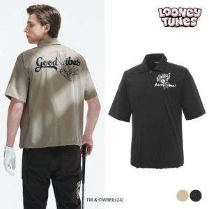 [스팍스]남성 벅스버니 반집업 아노락 카라 반팔 티셔츠 SO1MTS016