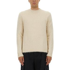 질샌더 라이트 베이지 크루넥 스웨터 J47GP0021 J14523105