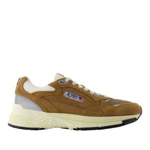 오트리 하이퍼웨이 가죽 카키 스니커즈 HYLM UM04 CIGAR SILV