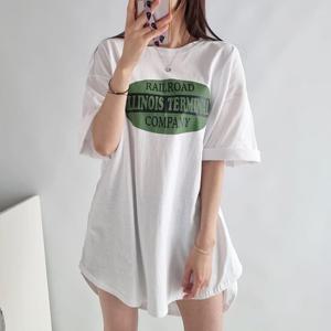 나야홍 / 아이우먼 언발롱레일박시반팔티 NSK884M507 빅사이즈