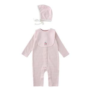 밍크뮤HB(PH)멜팅테리SET우주복(35A7004115) 신생아내복 출산선물 턱받이 모자