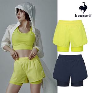 [르꼬끄] 여성 2IN1 레귤러핏 3부 숏팬츠 QQ222EPF41