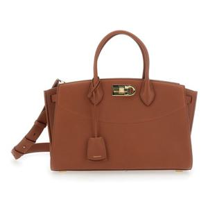 페라가모 ST 소프트 L NW 탑 핸들 백 21A110 0785997