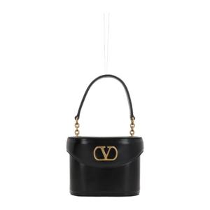 발렌티노 블랙 글로시 가죽 크로스바디 백 7W2B0R95 GCB0NO