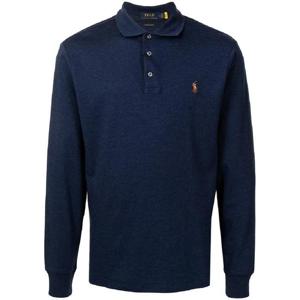 폴로 랄프로렌 로고 자수 긴소매 폴로 셔츠 710671785010