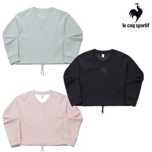 [르꼬끄] 여성 모달 더블텐션 루즈핏 V넥 맨투맨 QQ322OFS81