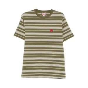 25 FW 겐조 보크 플라워 스트라이프 티셔츠 FF65TS2534SC TP440741320