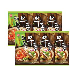 한성기업 해물맛 우동 1인분 211.5g X 6개