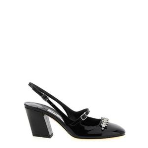 JIMMY CHOO Belinda slingback BELINDASB70PATBLACK