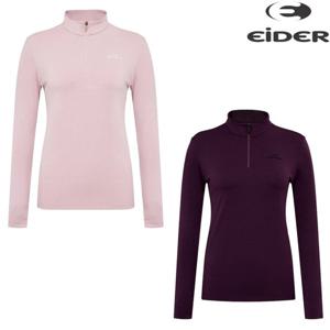 아이더 (DWU25281) 여성 신축성이 우수한 잠재권축 짚업 티셔츠