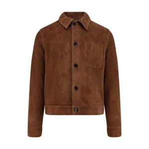 AMI 파리 로고 디테일 버튼업 재킷 HJK243LH005 9216 TP946438505