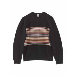 [PAUL SMITH] 라프리마 남성 보트 넥 클래식 row strip 셔츠 PS M1R253ZP0258979 블랙 /8
