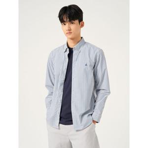 [빈폴멘] [Essential] 플레인 스트라이프 셔츠 - 로열 블루 (BC5764E03N)