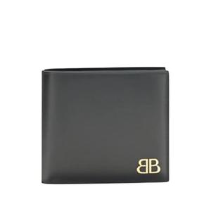 발렌시아가 BB 로고 레더 지갑 7665692ABXL