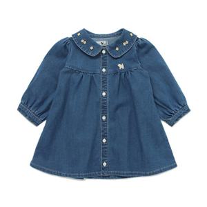 (HP블루독베이비25년FW  BL)러블리데님원피스 45A1340101