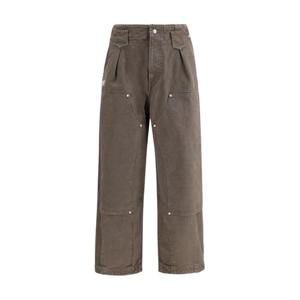 겐조 스트레이트 팬츠 FF65PA2469GU 92 BROWN