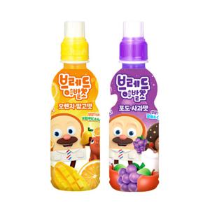 브레드이발소 235ml 오렌지망고 6개+포도사과 6개 총12개