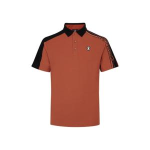 [와이드앵글]남성 CO 스웨터 배색 반팔 폴로 티셔츠 Brick WMU25251E5