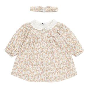 (HP블루독베이비25년FW OR)소프트플라워원피스 45A1340003