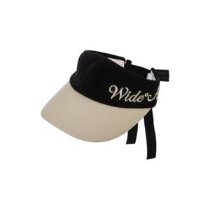 [와이드앵글]여성 CO 빅 로고 배색 바이저  WWU25C02Z1